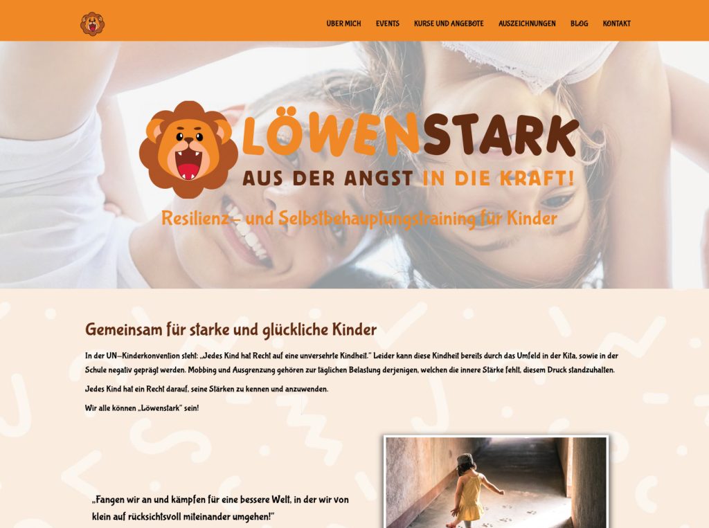 Slika zaslona Loewenstark-training.de